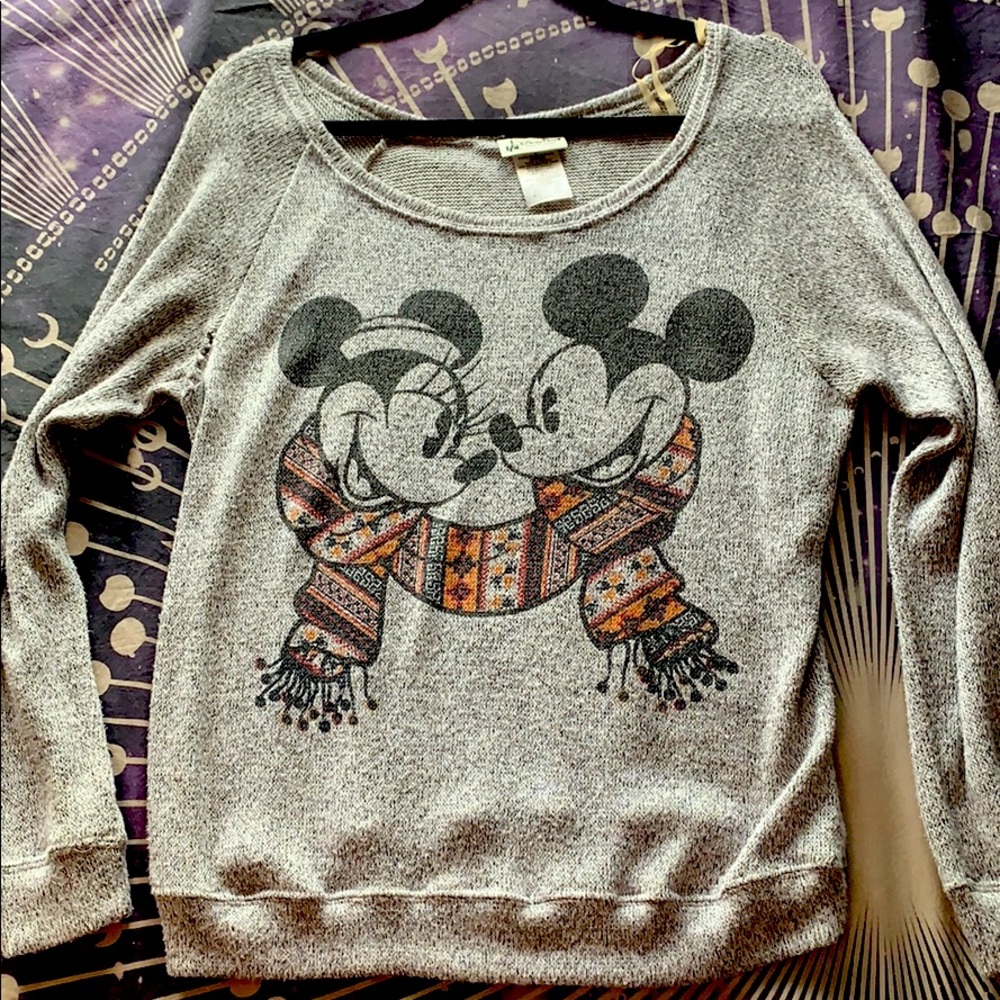 Disney Mickey Minnie cozy long sleeve